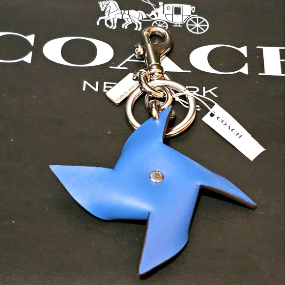 COACH PINWHEEL BAG CHARM / KEYCHAIN (NWT) - Picture 7 of 13